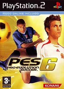 Pro Evolution Soccer 6, portada para PlayStation 2